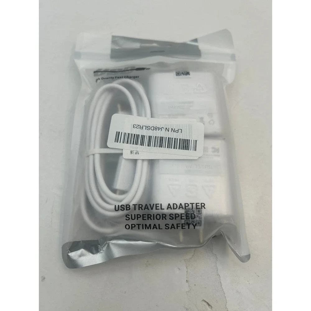 USB Travel Adapter Fast‎ Charger Universal White